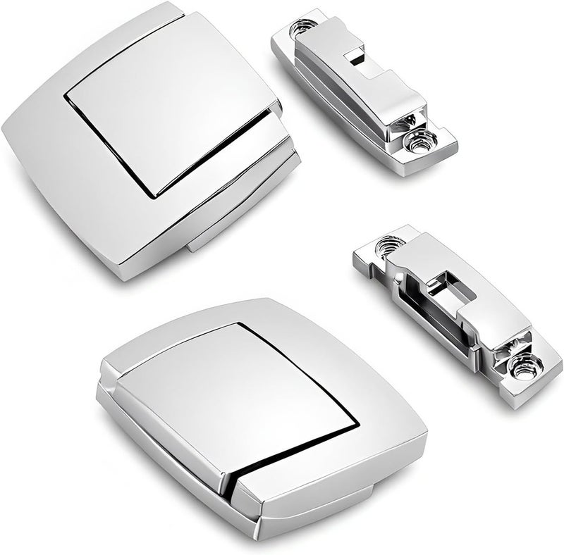 KASIMT Chrome Tour Pack Pak Latches Fits for Harley Touring Street Electra Road Glide Ultra Classic FLHTCU FLHTC Limited FLHTK Anniversary FLHTCUSE8 - Image 5